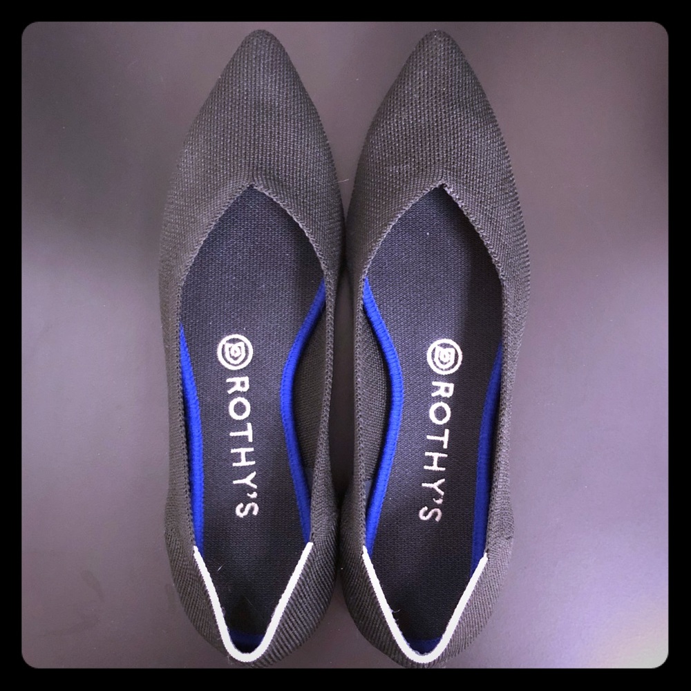 Rothy’s Point flat - Black solid